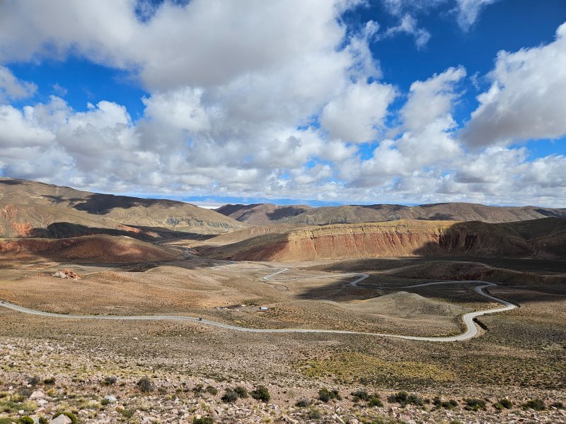 ruta hacia las salinas desde Purmamarca